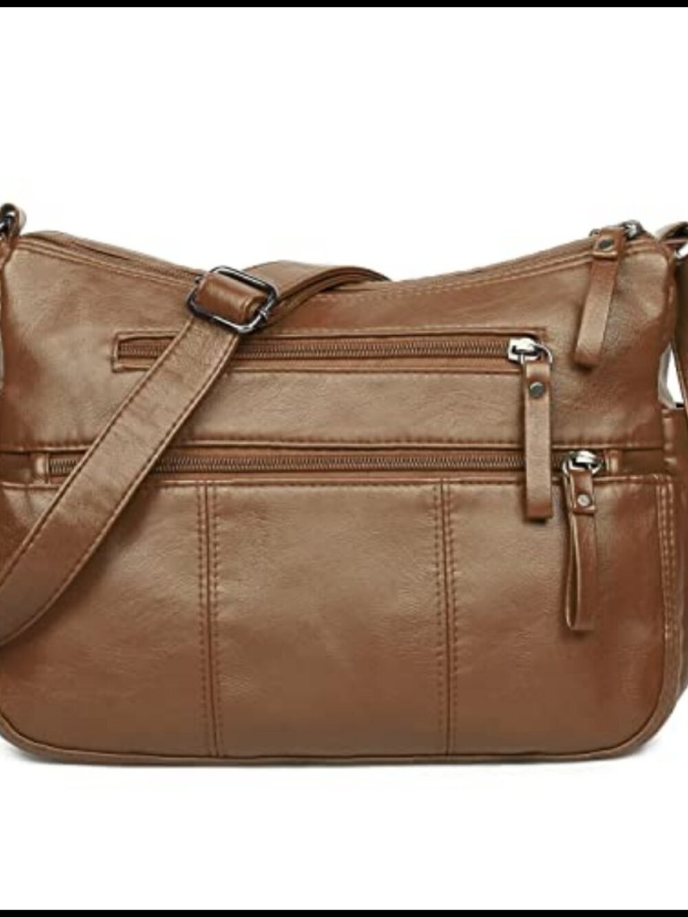 Soft PU Leather Shoulder Bag Crossbody Purse Lightweight Pocketbook